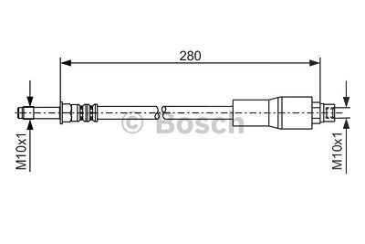 Bosch Bremsschlauch Hinterachse [Hersteller-Nr. 1987476173] für BMW von Bosch