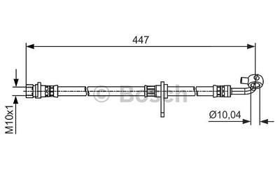 Bosch Bremsschlauch [Hersteller-Nr. 1987481515] für Honda von Bosch