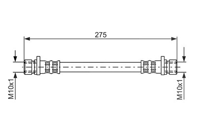 Bosch Bremsschlauch [Hersteller-Nr. 1987481210] für Honda von Bosch