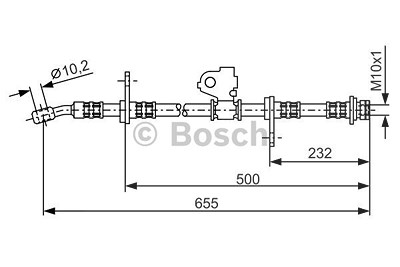 Bosch Bremsschlauch [Hersteller-Nr. 1987476322] für Honda von Bosch