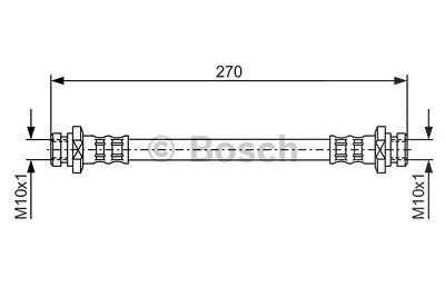 Bosch Bremsschlauch [Hersteller-Nr. 1987476737] für Hyundai, Mitsubishi von Bosch