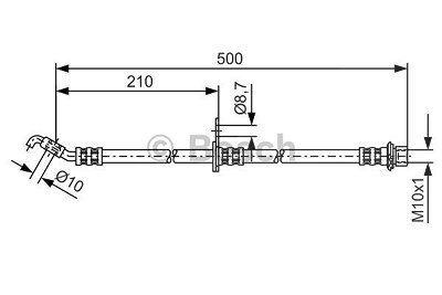 Bosch Bremsschlauch [Hersteller-Nr. 1987481379] für Lexus von Bosch