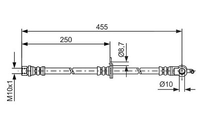 Bosch Bremsschlauch [Hersteller-Nr. 1987481389] für Lexus, Toyota von Bosch