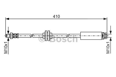 Bosch Bremsschlauch [Hersteller-Nr. 1987481022] für Mazda, Volvo von Bosch