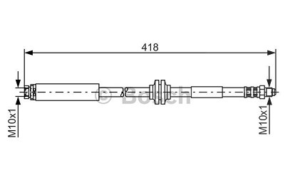 Bosch Bremsschlauch [Hersteller-Nr. 1987481058] für Mazda, Volvo von Bosch