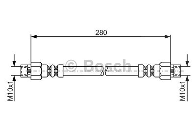 Bosch Bremsschlauch [Hersteller-Nr. 1987476234] für Mercedes-Benz von Bosch