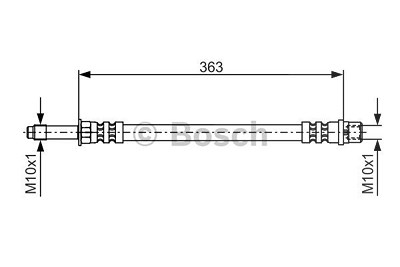 Bosch Bremsschlauch [Hersteller-Nr. 1987476295] für Mercedes-Benz, VW von Bosch