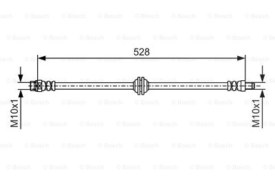 Bosch Bremsschlauch [Hersteller-Nr. 1987481542] für Mini von Bosch