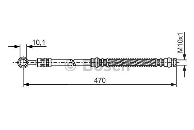 Bosch Bremsschlauch [Hersteller-Nr. 1987476775] für Mitsubishi, Volvo von Bosch