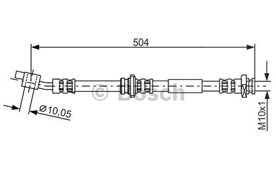 Bosch Bremsschlauch [Hersteller-Nr. 1987476996] für Nissan von Bosch