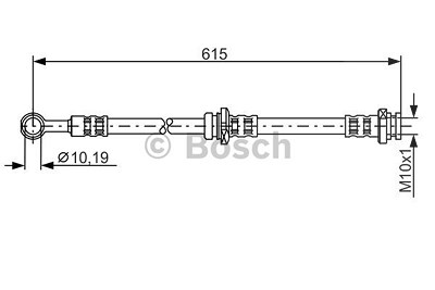 Bosch Bremsschlauch [Hersteller-Nr. 1987476998] für Nissan von Bosch