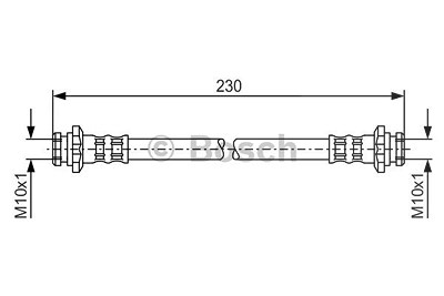 Bosch Bremsschlauch [Hersteller-Nr. 1987476137] für Nissan von Bosch