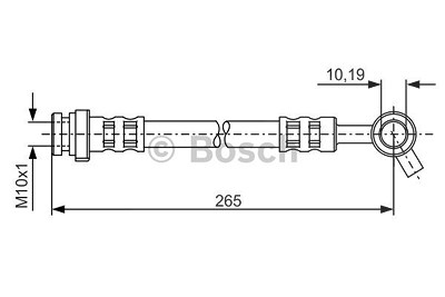 Bosch Bremsschlauch [Hersteller-Nr. 1987481291] für Nissan von Bosch