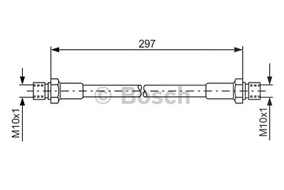 Bosch Bremsschlauch [Hersteller-Nr. 1987476290] für Porsche, VW von Bosch