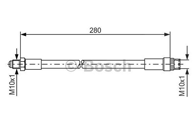 Bosch Bremsschlauch [Hersteller-Nr. 1987476424] für Renault von Bosch