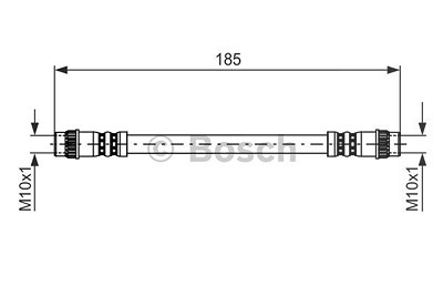 Bosch Bremsschlauch [Hersteller-Nr. 1987476711] für Renault von Bosch