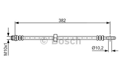 Bosch Bremsschlauch [Hersteller-Nr. 1987476696] für VW, Seat von Bosch