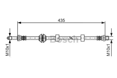 Bosch Bremsschlauch [Hersteller-Nr. 1987476415] für Seat, VW von Bosch