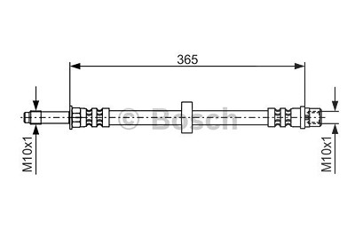 Bosch Bremsschlauch [Hersteller-Nr. 1987476851] für Seat, Volvo von Bosch