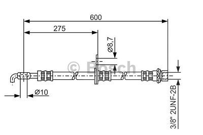 Bosch Bremsschlauch [Hersteller-Nr. 1987476246] für Toyota von Bosch