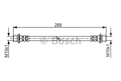 Bosch Bremsschlauch [Hersteller-Nr. 1987481129] für Toyota von Bosch