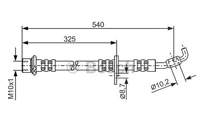 Bosch Bremsschlauch [Hersteller-Nr. 1987476781] für Toyota von Bosch