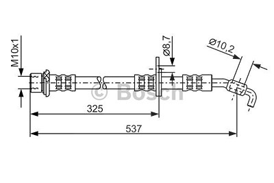 Bosch Bremsschlauch [Hersteller-Nr. 1987476782] für Toyota von Bosch