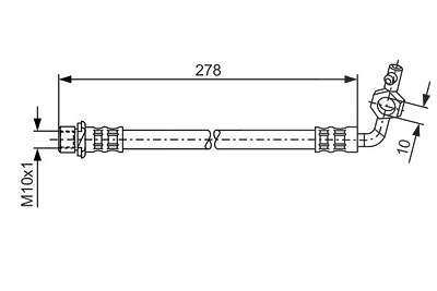 Bosch Bremsschlauch [Hersteller-Nr. 1987476113] für Toyota von Bosch