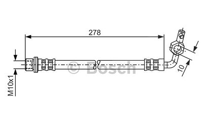 Bosch Bremsschlauch [Hersteller-Nr. 1987476127] für Toyota von Bosch