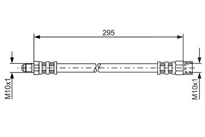 Bosch Bremsschlauch [Hersteller-Nr. 1987481015] für Volvo von Bosch