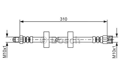 Bosch Bremsschlauch [Hersteller-Nr. 1987476217] für Audi, VW von Bosch