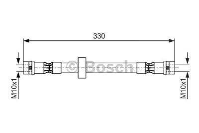 Bosch Bremsschlauch [Hersteller-Nr. 1987476410] für VW von Bosch