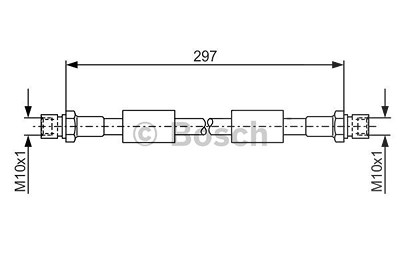 Bosch Bremsschlauch [Hersteller-Nr. 1987476380] für VW von Bosch