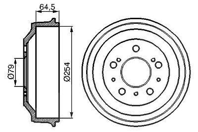 Bosch Bremstrommel [Hersteller-Nr. 0986477098] für Peugeot, Fiat, Citroën von Bosch