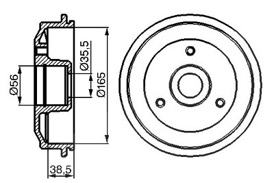 Bosch Bremstrommel [Hersteller-Nr. 0986477118] für Peugeot, Citroën von Bosch