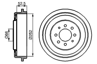 Bosch Bremstrommel [Hersteller-Nr. 0986477067] für Renault von Bosch