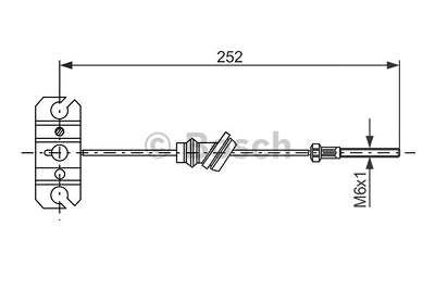 Bosch Bremszug hinten [Hersteller-Nr. 1987477503] für Mazda von Bosch