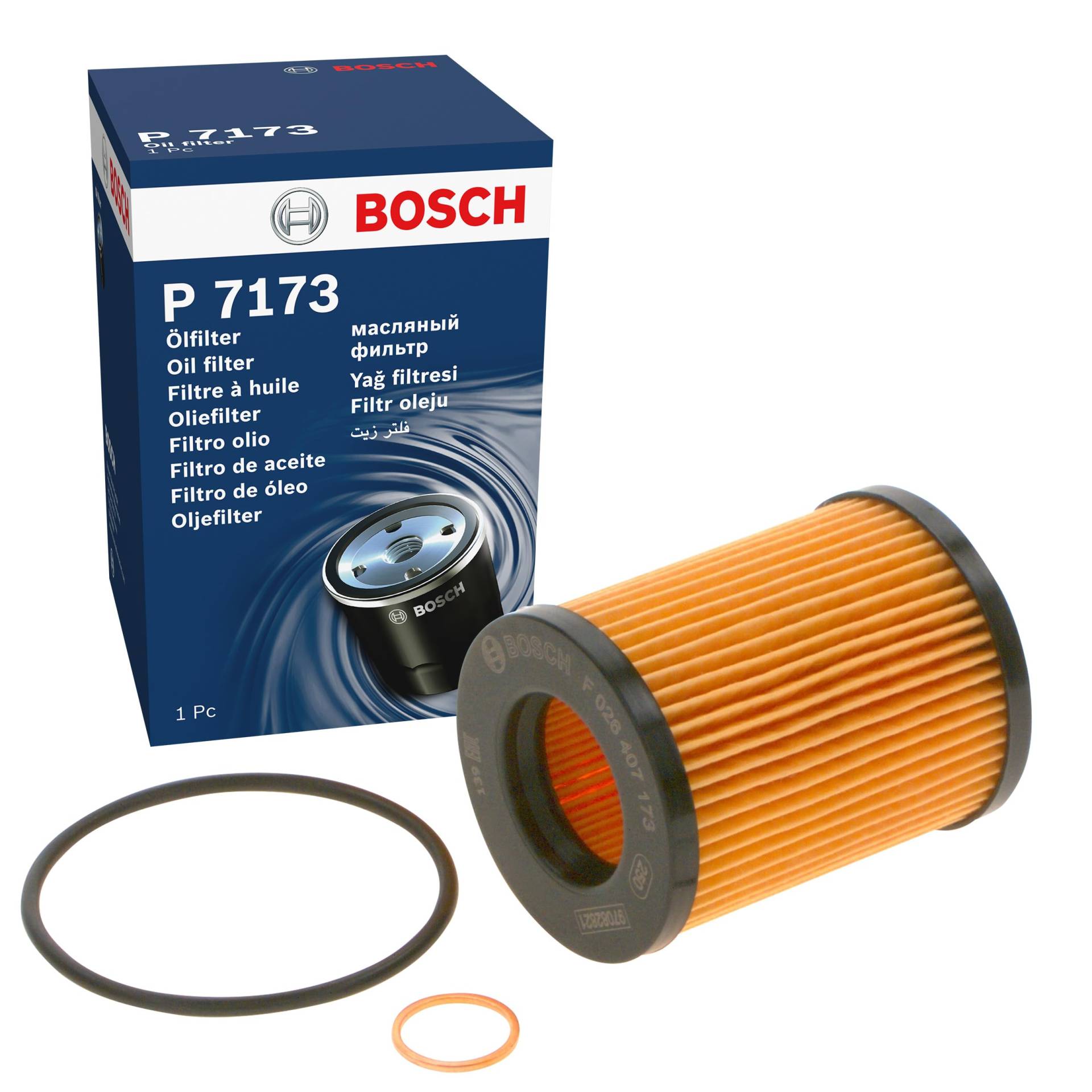 Bosch Automotive P7173 - Ölfilter Auto von Bosch Automotive