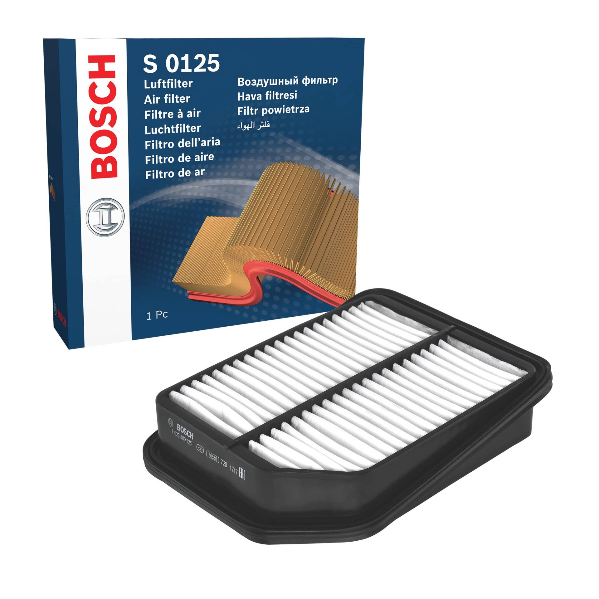 Bosch S0125 - Luftfilter Auto von Bosch Automotive