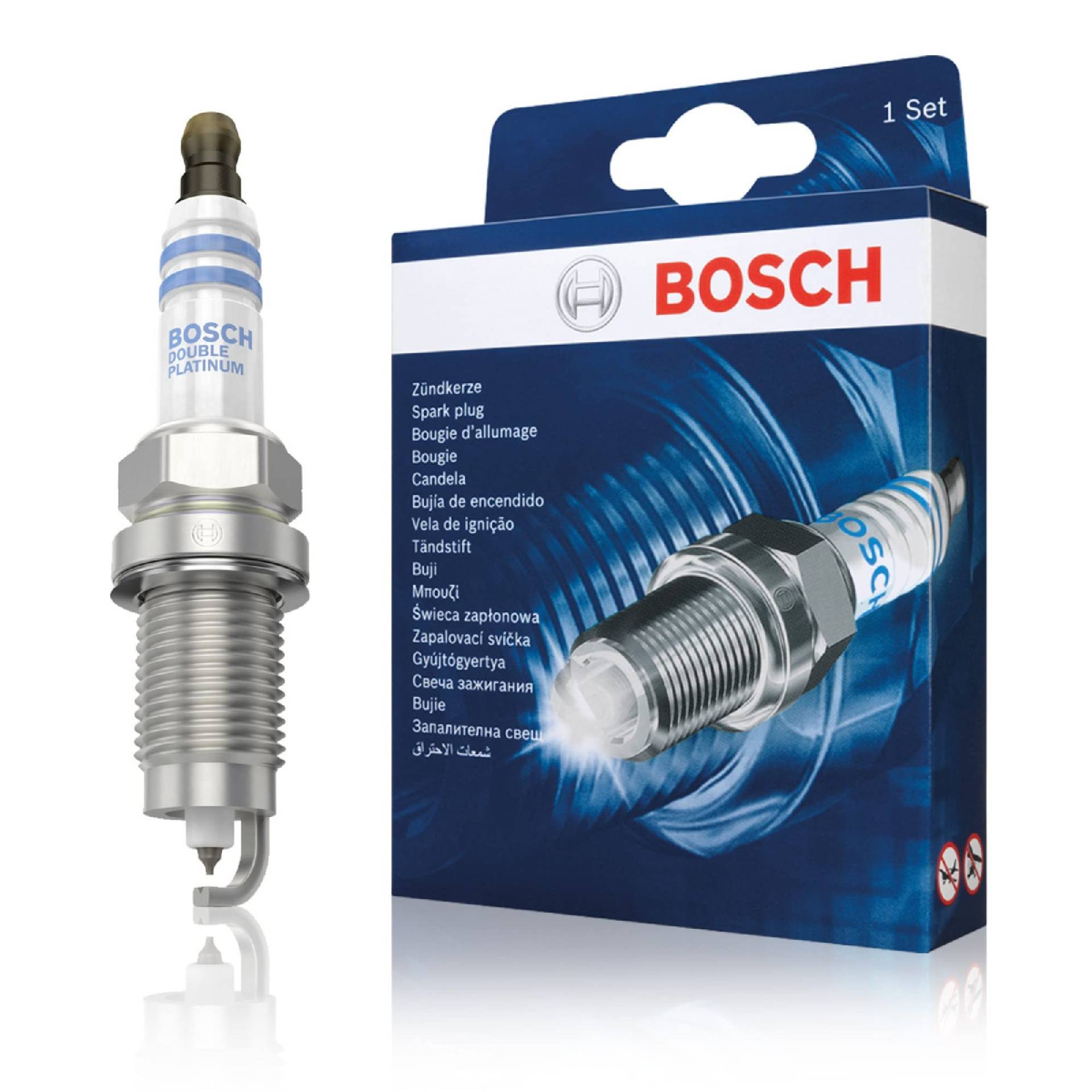 Bosch Automotive FR7HPP33 (+52) - Zündkerzen Double Platinum - 4er Set von Bosch