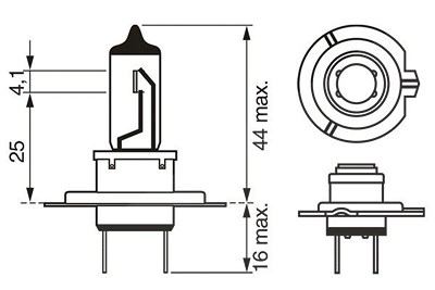 Bosch Glühlampe, Fernscheinwerfer [Hersteller-Nr. 1987302171] von Bosch