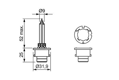 Bosch Glühlampe [Hersteller-Nr. 1987302906] für Honda, Lexus, Mazda, Mitsubishi, Subaru, Suzuki, Toyota von Bosch