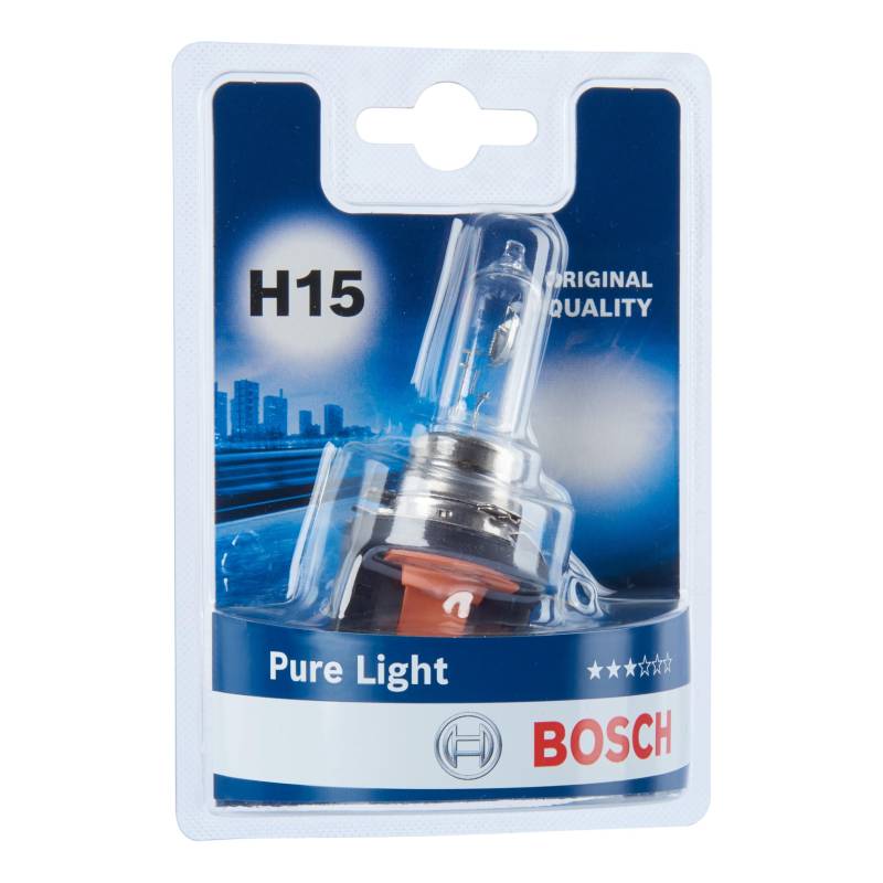 Bosch H15 Pure Light Lampe - 12 V 15/55 W PGJ23t-1-1 Stück von Bosch