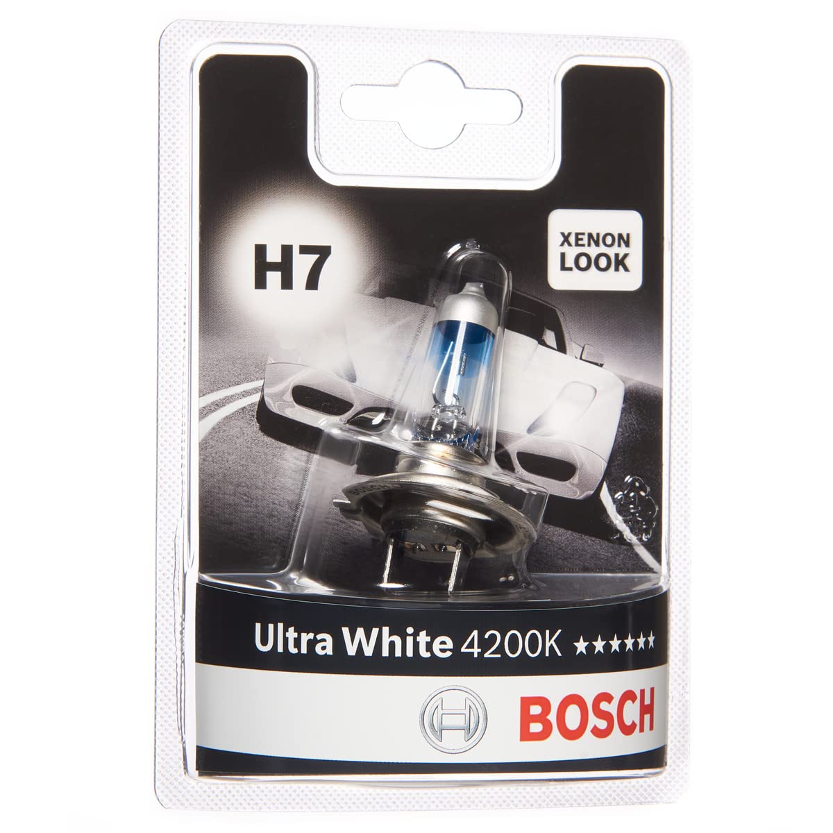 Bosch H7 Ultra White Fahrzeuglampe 12V 55W PX26d (1 Stück) von Bosch