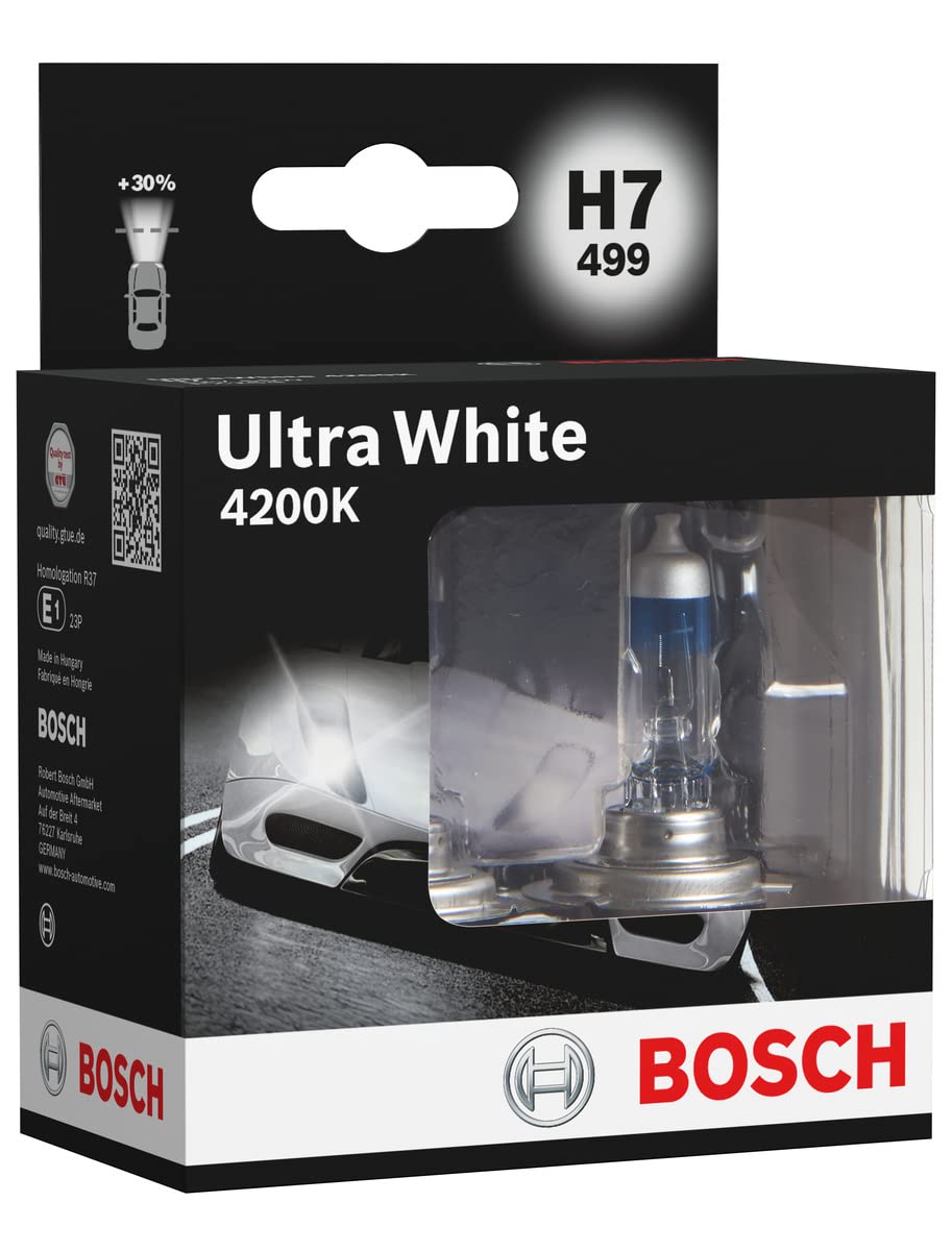 Bosch H7 Ultra White Fahrzeuglampe 12V 55W PX26d (2 Stück) von Bosch Automotive