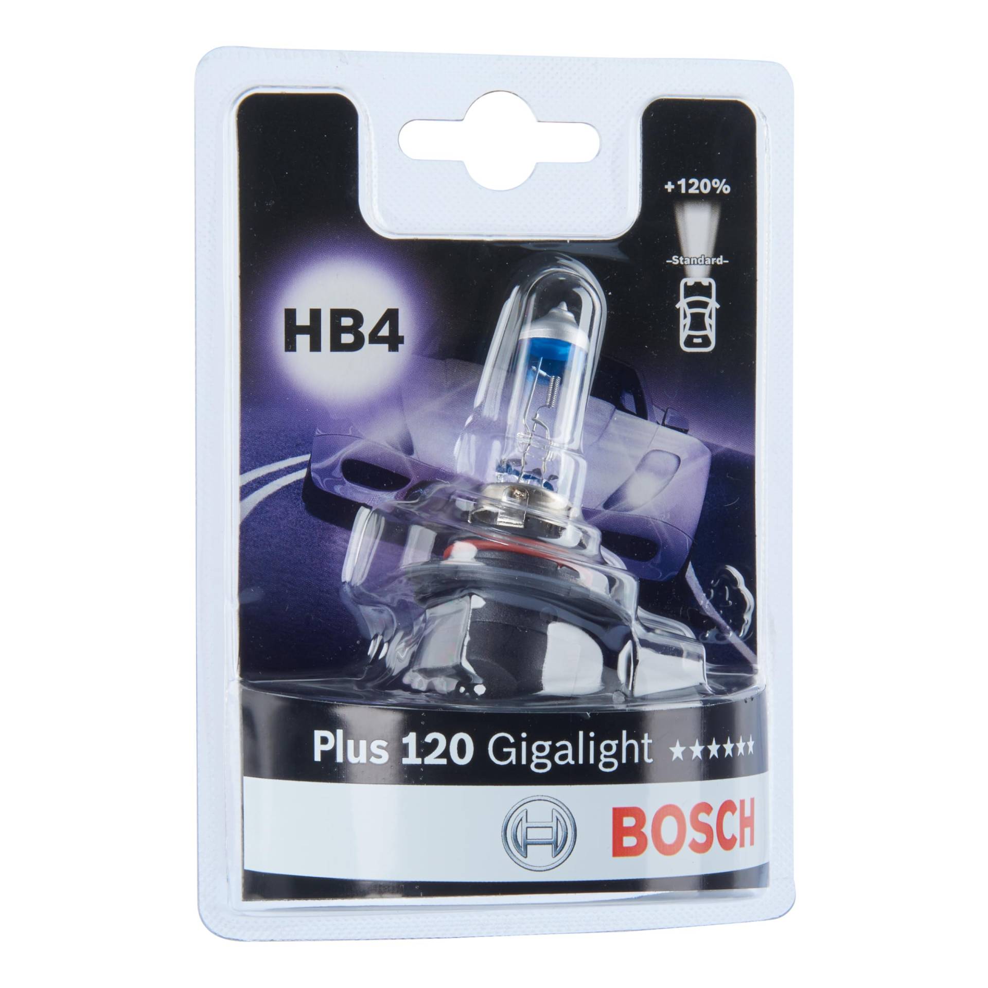 Bosch HB4 Plus 120 Gigalight Lampe - 12 V 51 W P22d - 1 Stück von Bosch
