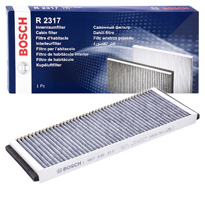 Bosch Innenraumfilter (Pollenfilter) mit Aktivkohle [Hersteller-Nr. 1987432317] für Audi, VW von Bosch