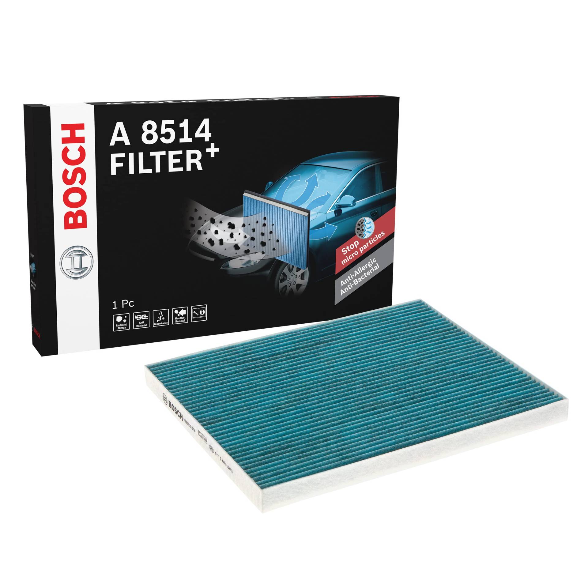 Bosch A8514 - Innenraumfilter Filter+ von Bosch Automotive