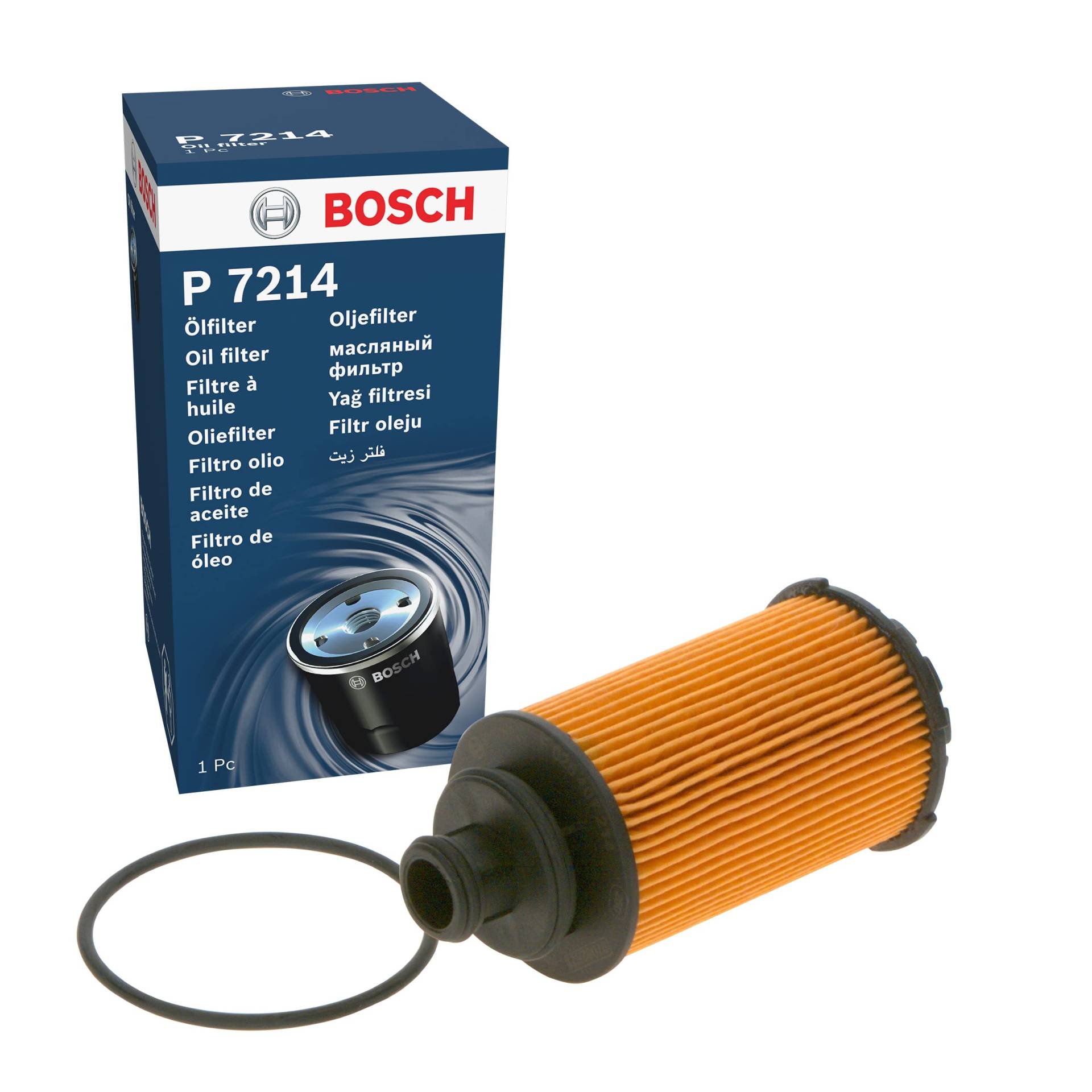 Bosch Automotive P7214 - Ölfilter Auto, schwarz, 1 457 429 306 von Bosch