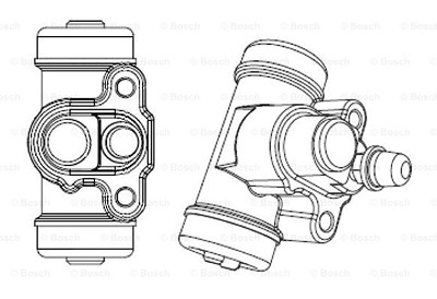 Bosch Radbremszylinder [Hersteller-Nr. F026002388] für Kia von Bosch